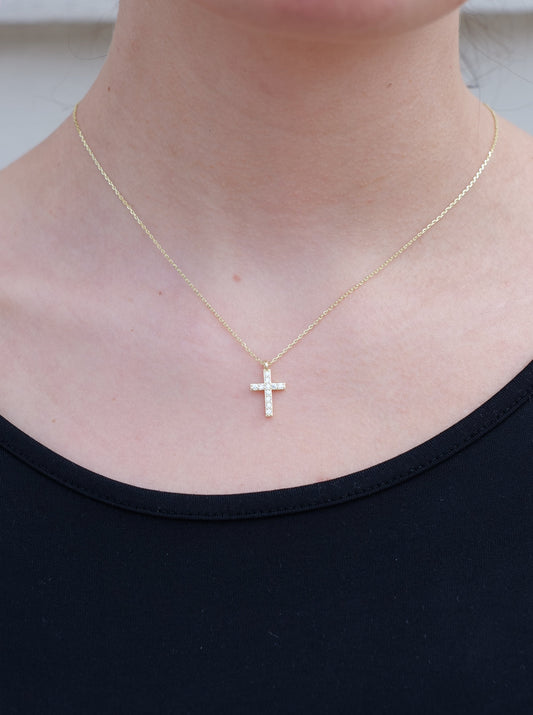 Ellie cross necklace