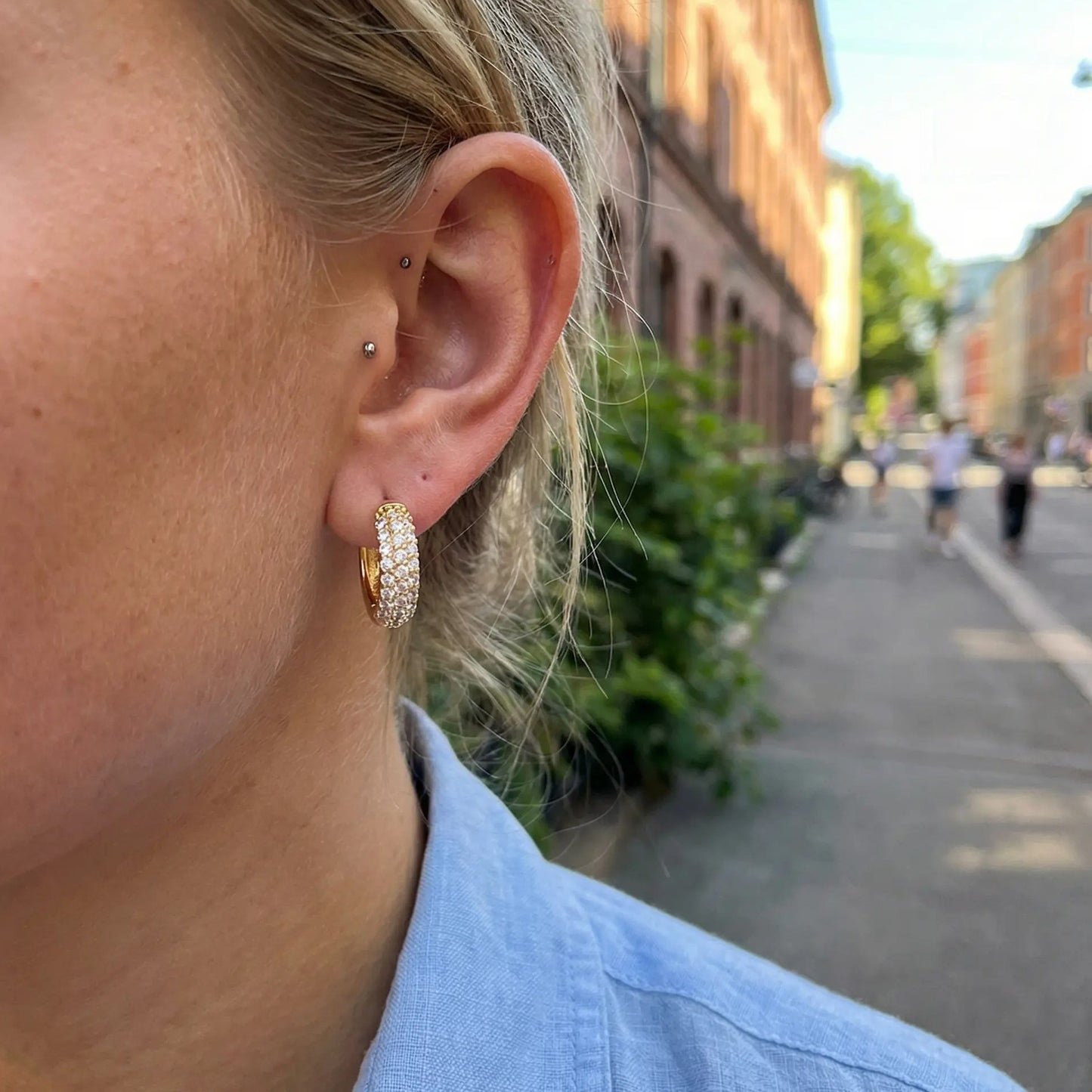 Jade earrings